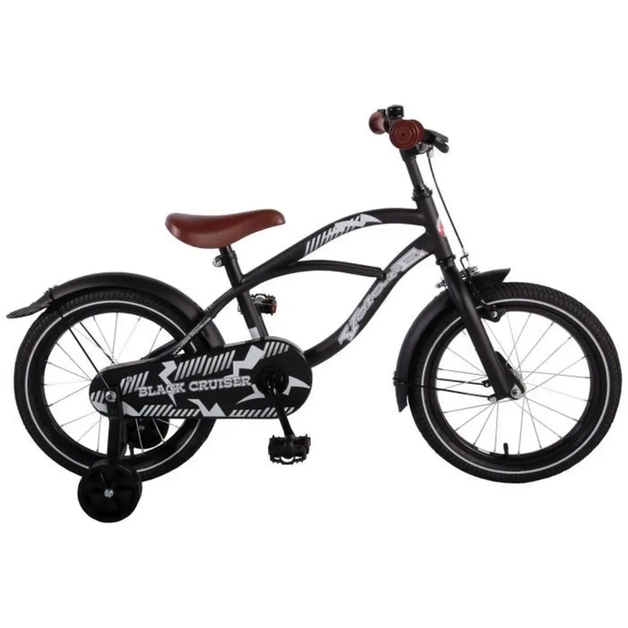 De Volare Black Cruiser kinderfiets 16 inch