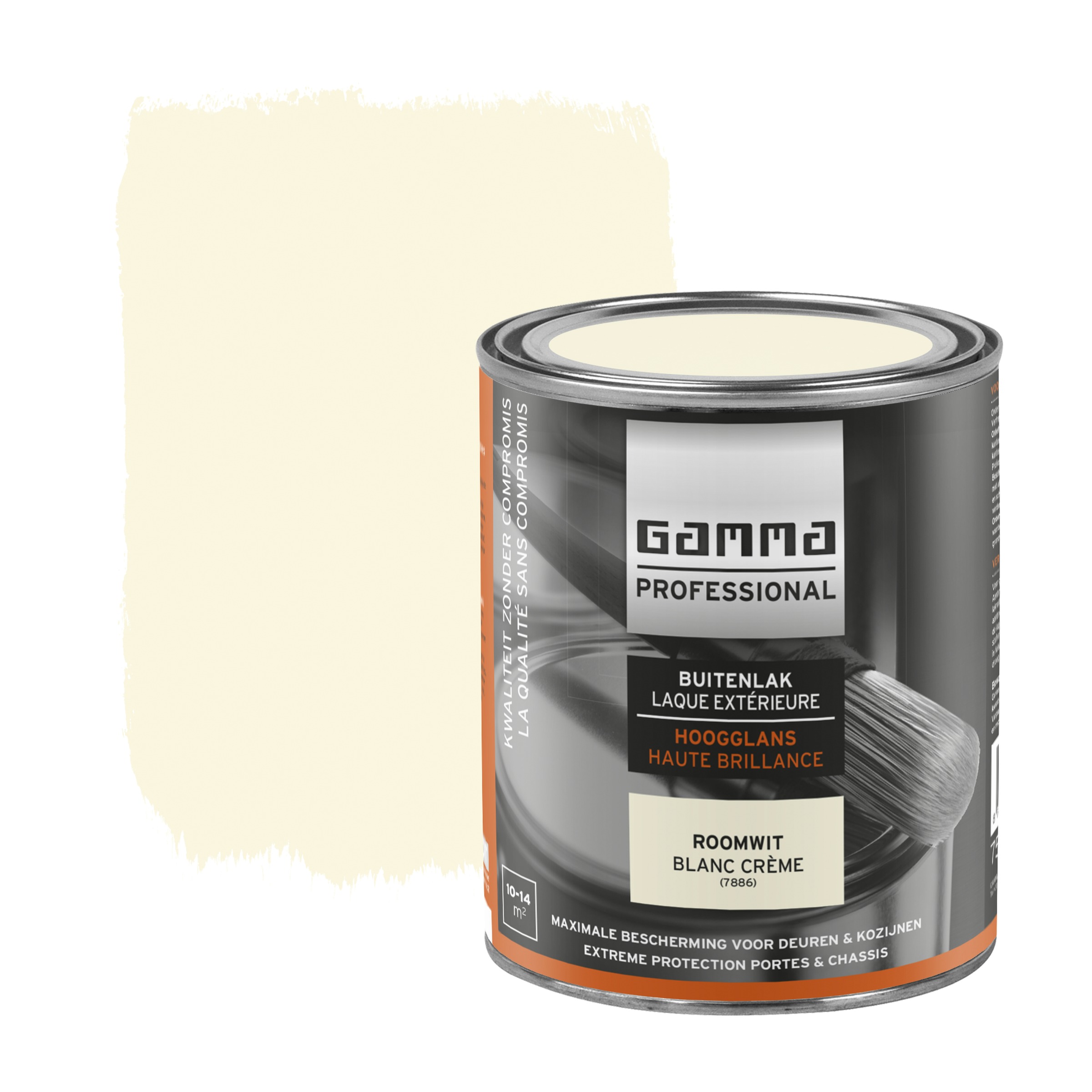 Gamma Professional Buitenlak Roomwit Hoogglans 750 Ml gamma professional kopen in de aanbieding