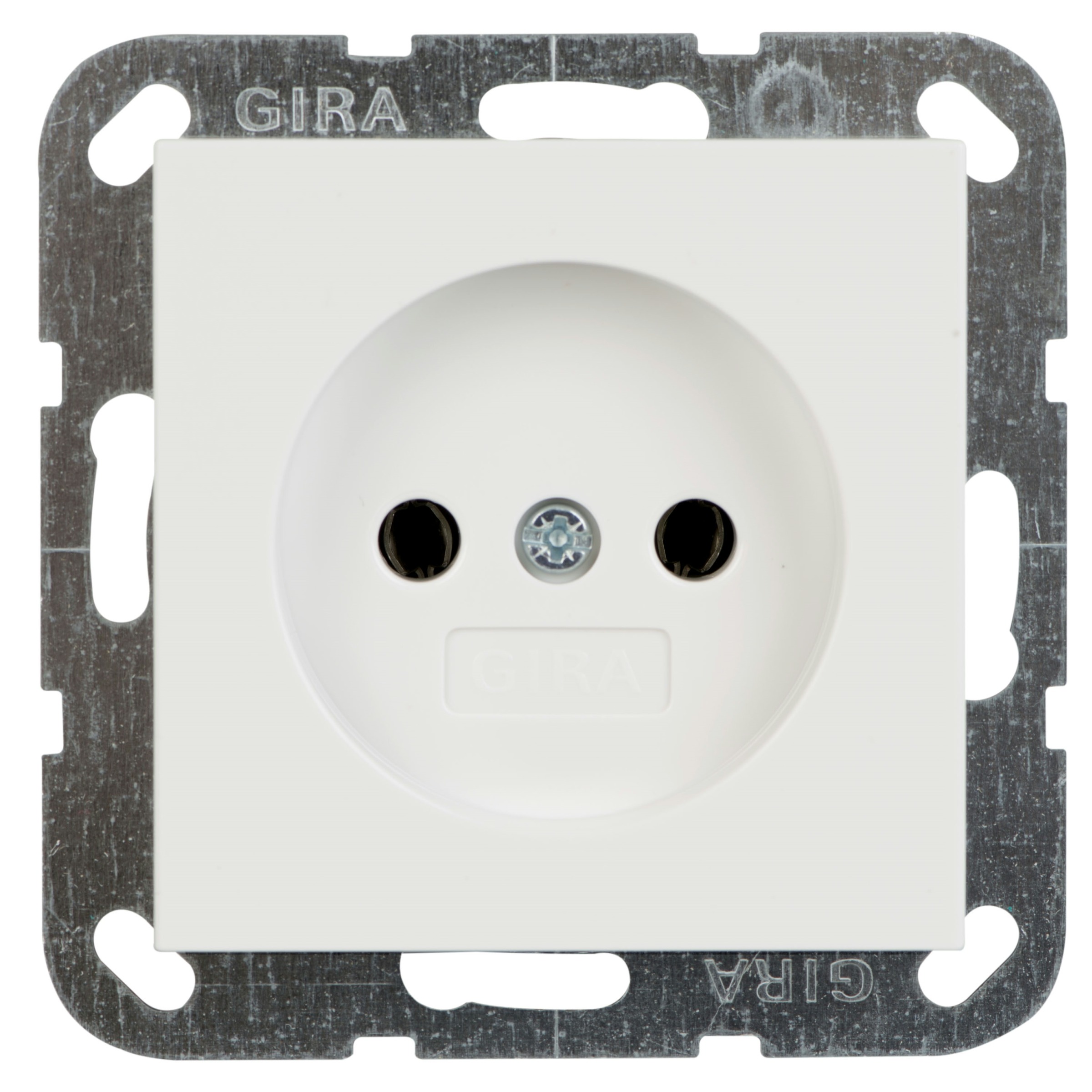 Gira St55 Inbouw Enkel Stopcontact Wit gira kopen in de aanbieding