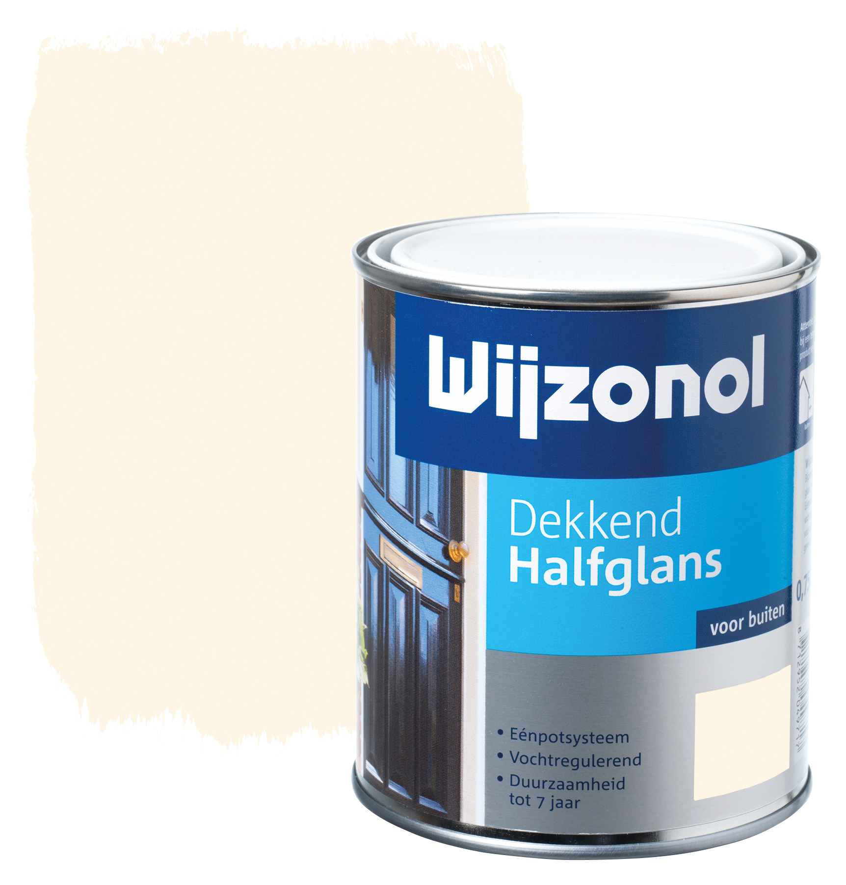 Wijzonol Lak Dekkend Ral 9001 Creme Wit Halfglans 750 Ml wijzonol kopen in de aanbieding