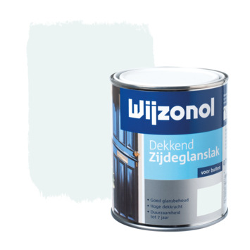 Wijzonol lak dekkend ijswit zijdeglans 750 ml