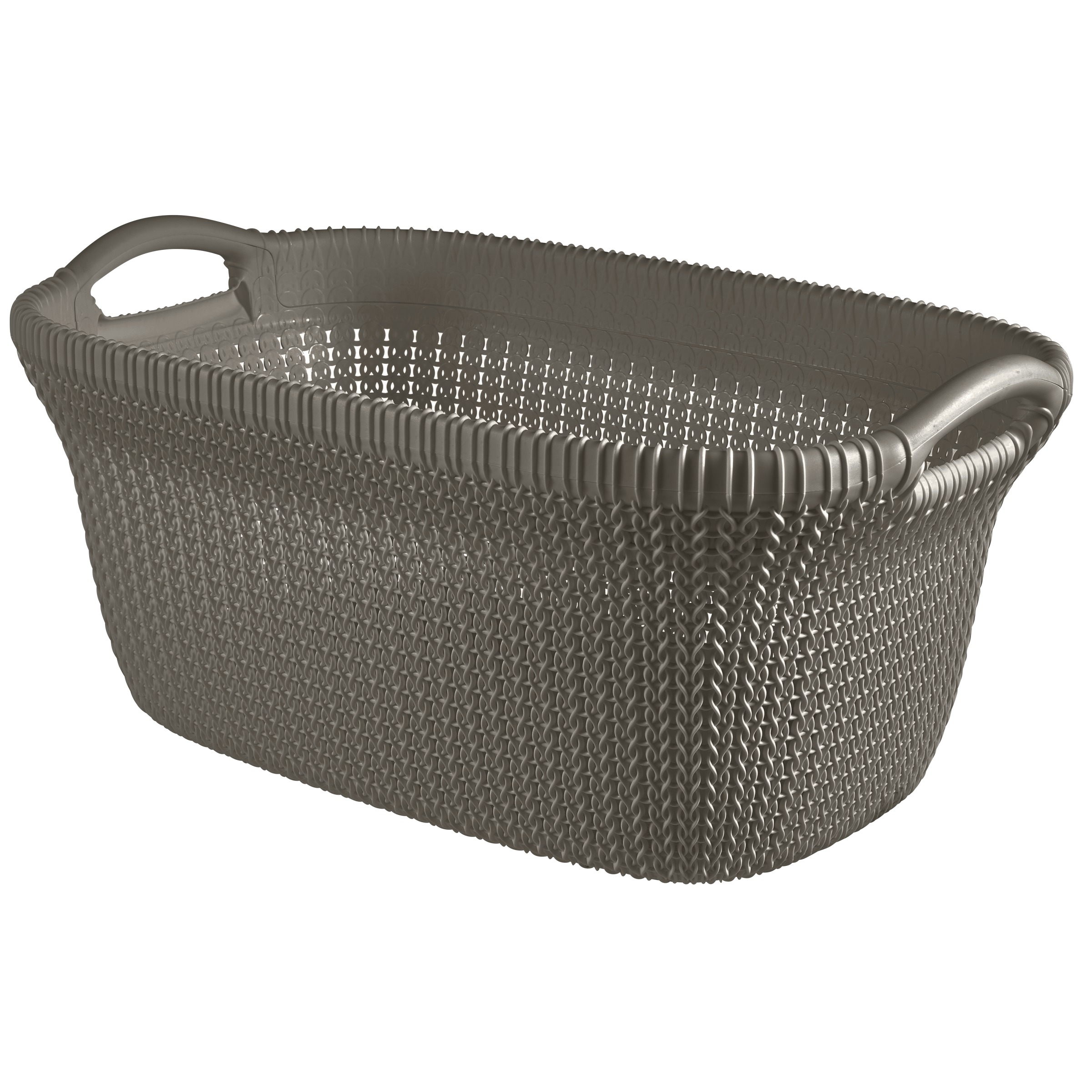 Curver Wasmand Knit Harvest Brown 40 Liter curver kopen in de aanbieding