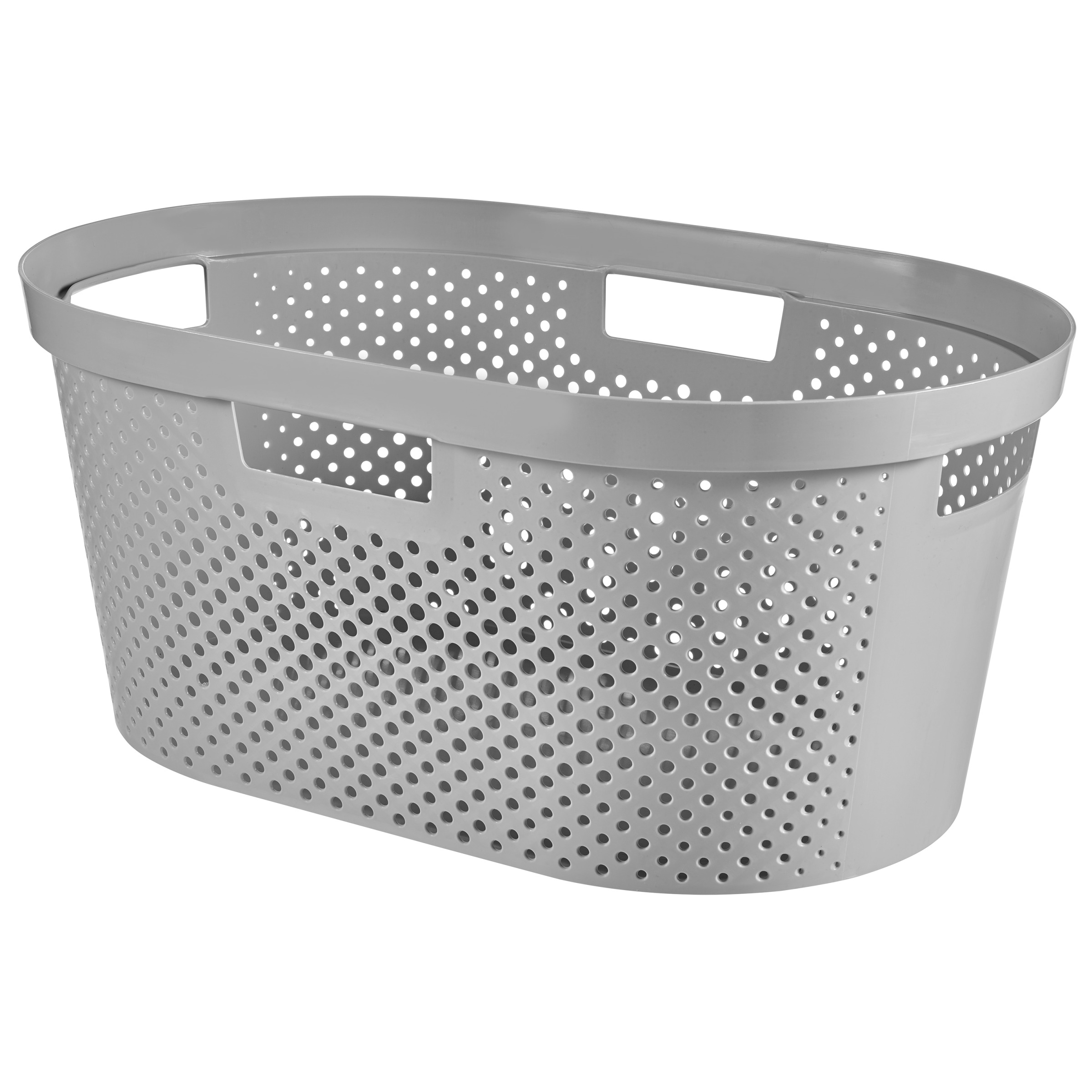 Curver Wasmand Infinity Dots Licht Grijs 40 Liter curver kopen in de aanbieding