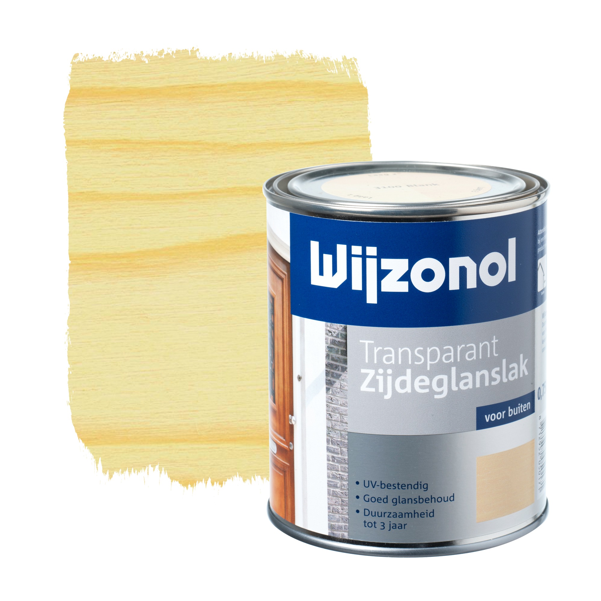 Wijzonol Lak Transparant Whitewash Zijdeglans 750 Ml wijzonol kopen in de aanbieding