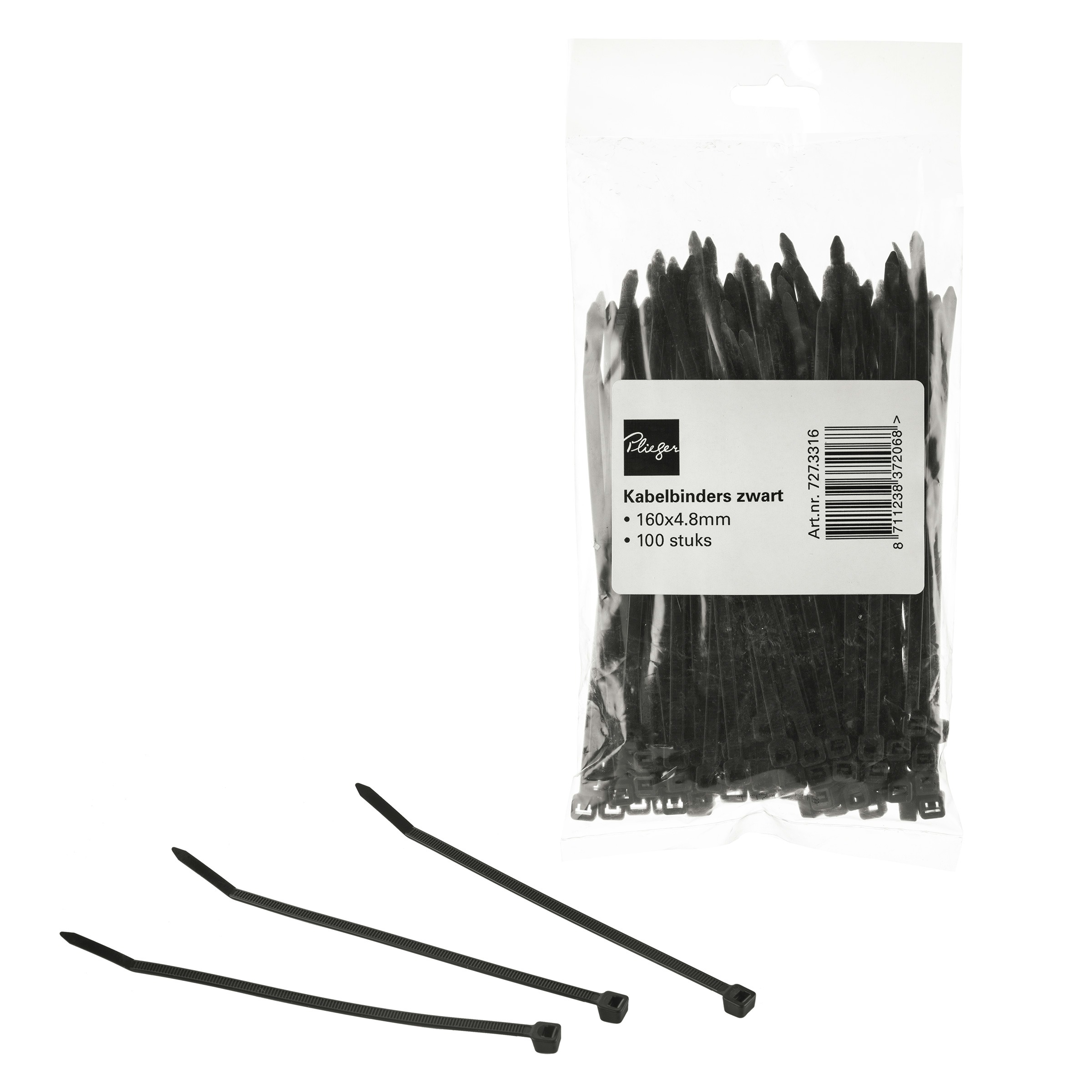 Plieger Tie Wrap 160X48Mm 100 Stuks plieger kopen in de aanbieding