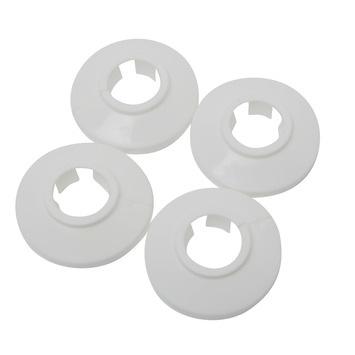 Buisrozet wit Ø 22 mm 4 stuks