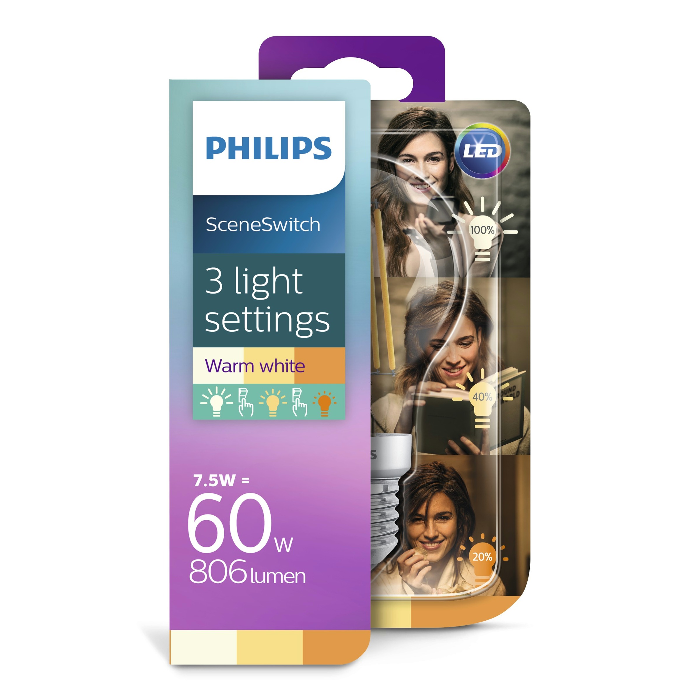 Philips Classic Led 60W E27 Warm Wit philips kopen in de aanbieding