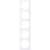 Merten System-M Pure afdekraam 5 voudig actief wit