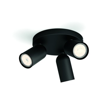 lijden Gaan Susteen GAMMA | Philips Opbouwspot MyLiving Pongee LED Zwart 3 x 5.5W kopen? | spots