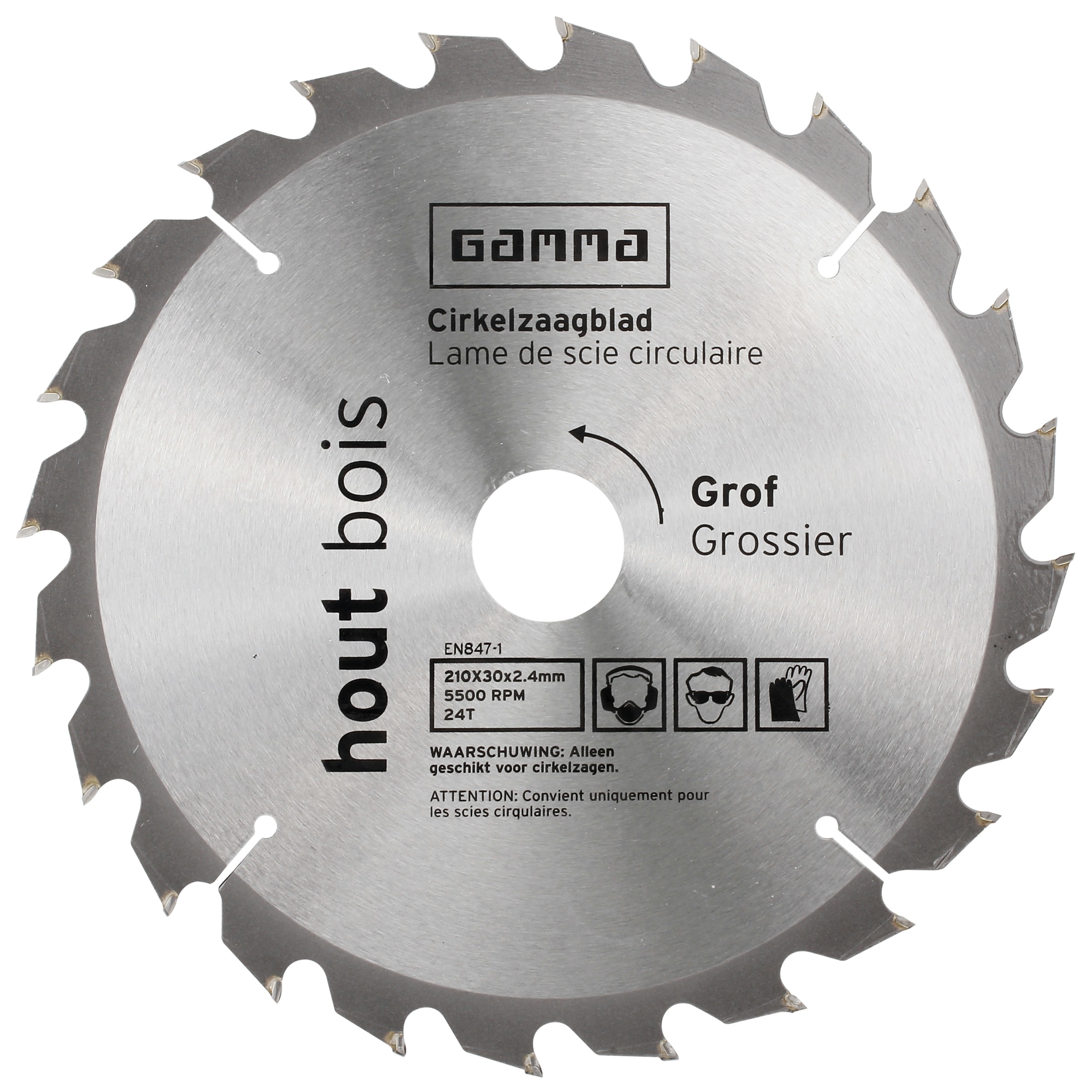 Gamma Zaagblad Hout 210X3016 Mm 24 Tanden gamma kopen in de aanbieding