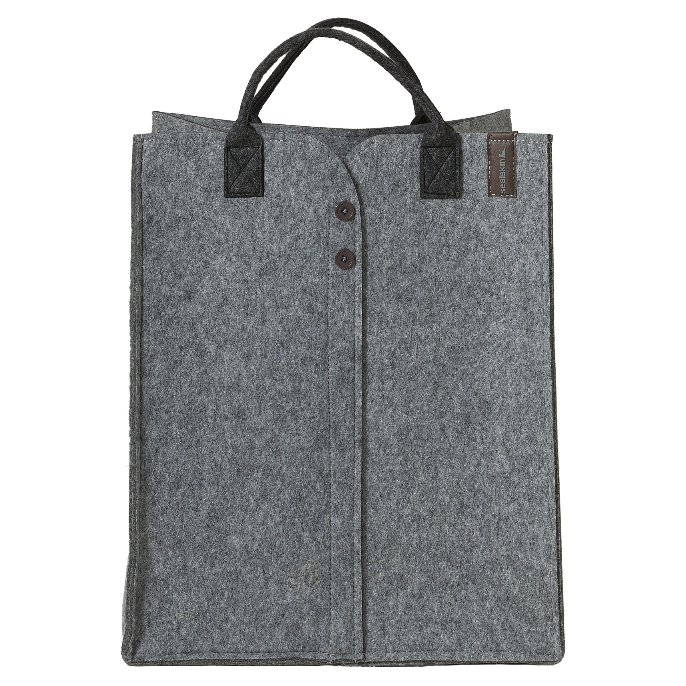 Sealskin Wasmand Felt 43X32X52 Cm Grijs sealskin kopen in de aanbieding