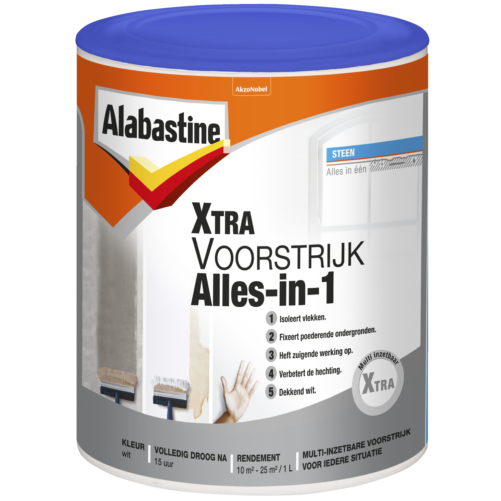 Alabastine Voorstrijk Alles In 1 Wit 1 Liter alabastine kopen in de aanbieding