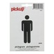 Pickup pictogram heren toilet 10x10 cm