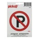 Pickup pictogram verboden te parkeren 10x10 cm