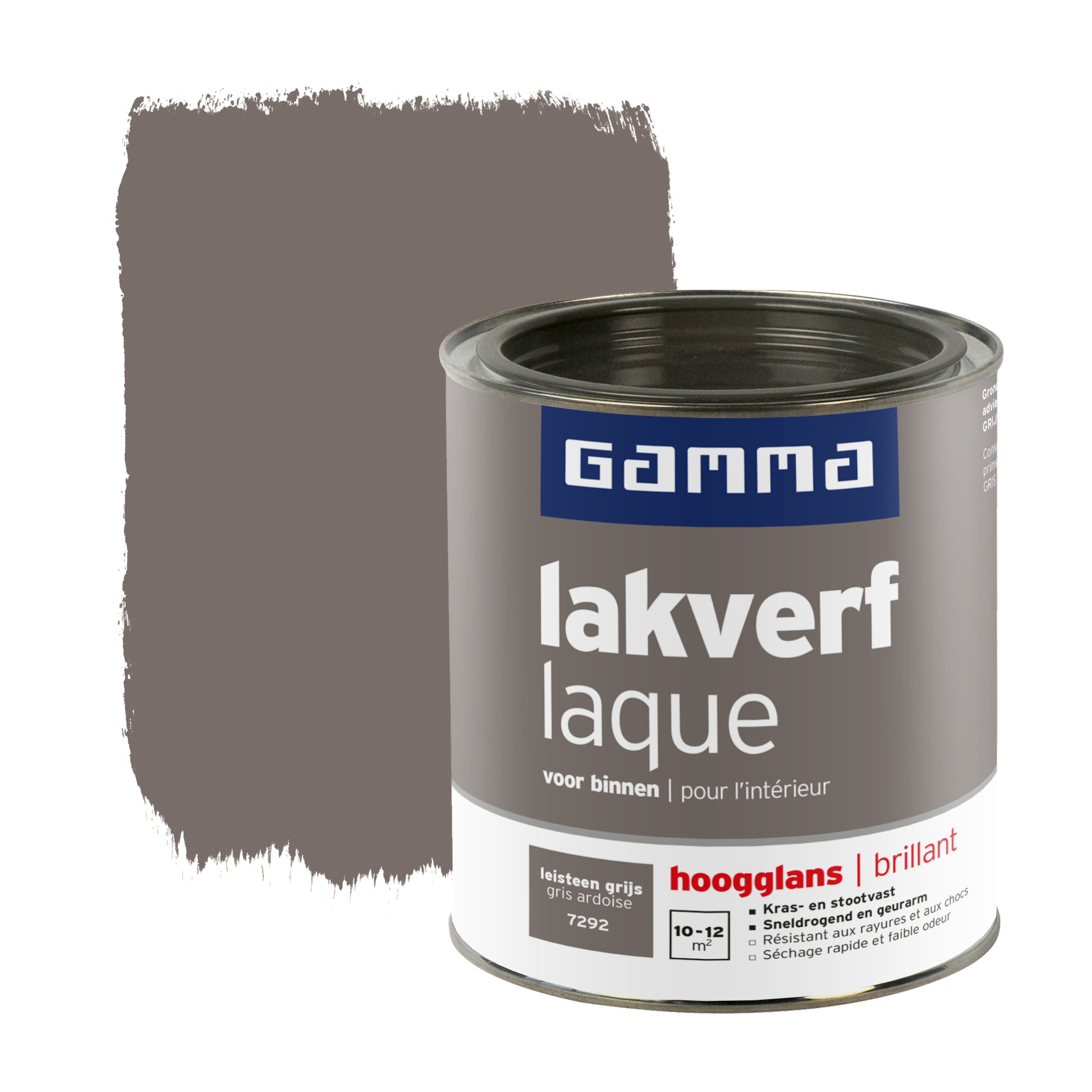 Gamma Lakverf Voor Binnen Leisteen Grijs Hoogglans 750 Ml gamma kopen in de aanbieding