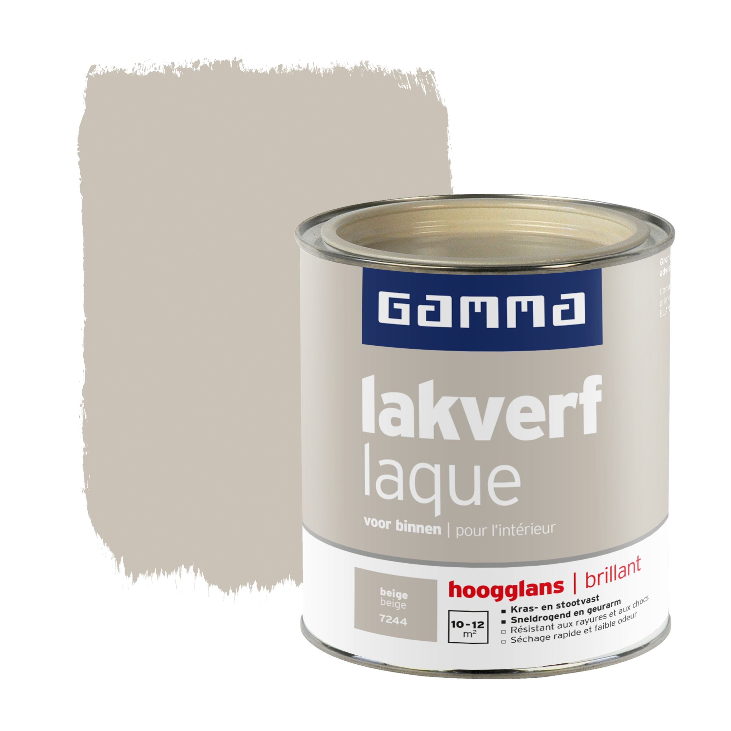 Gamma Lakverf Voor Binnen Beige Hoogglans 750 Ml gamma kopen in de aanbieding