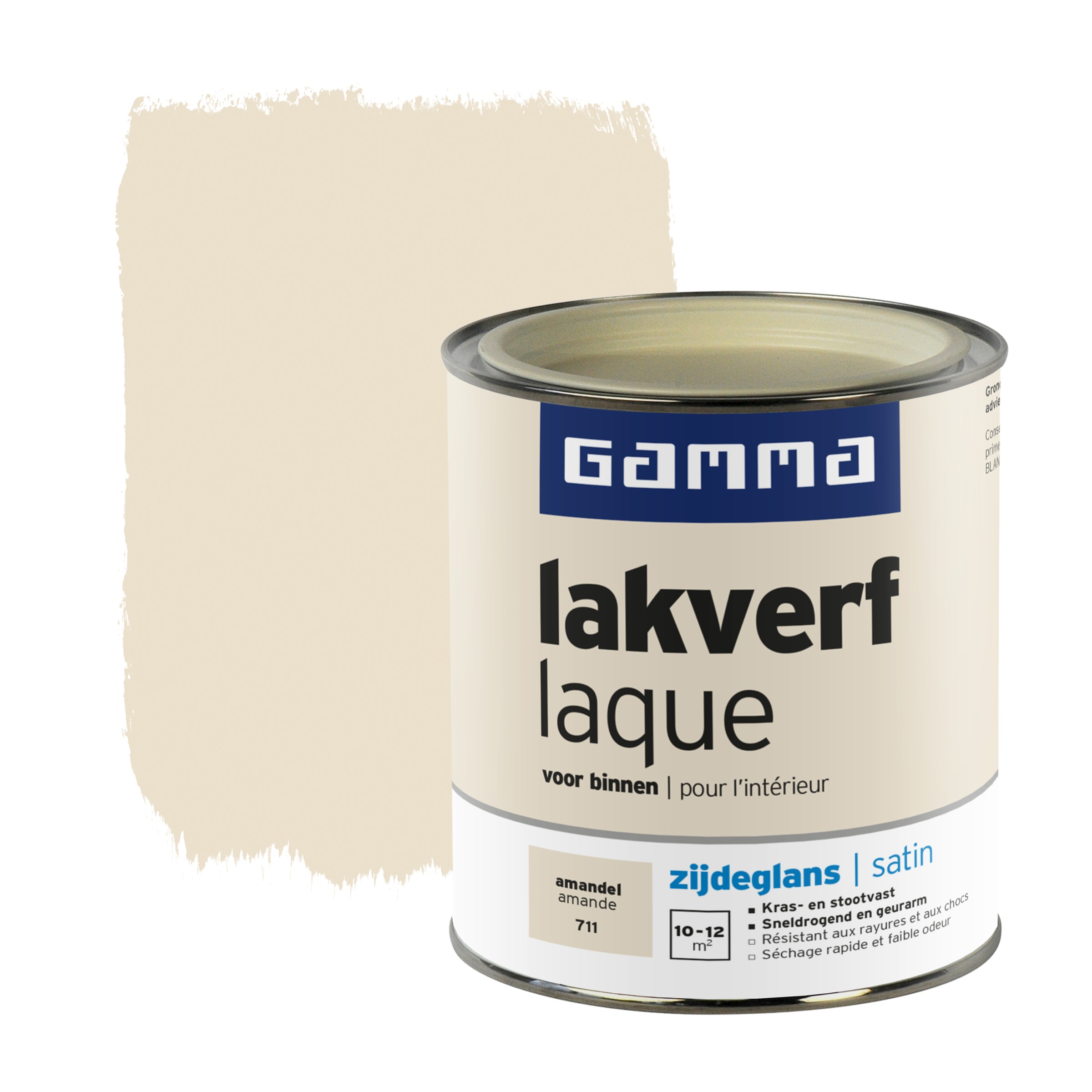Gamma Lakverf Voor Binnen Amandel Zijdeglans 750 Ml gamma kopen in de aanbieding