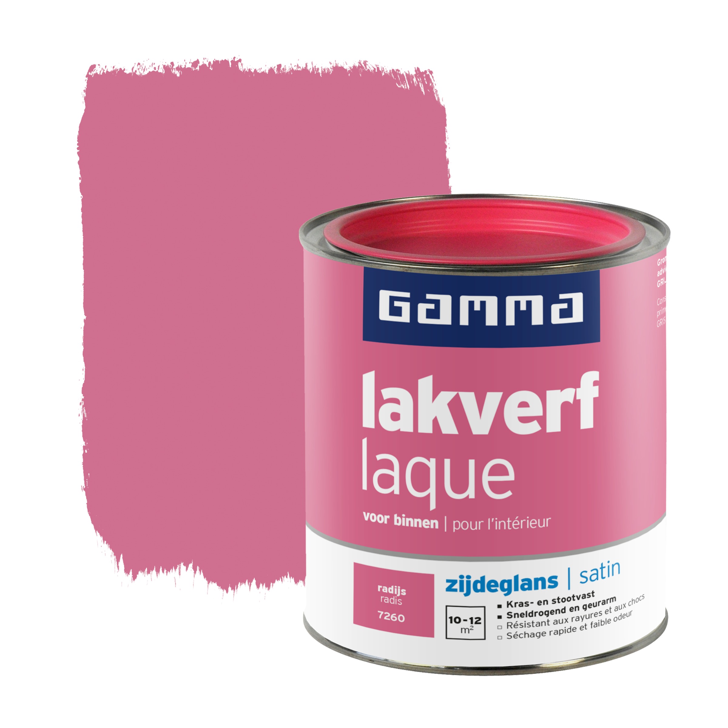 Gamma Lakverf Voor Binnen Radijs Zijdeglans 750 Ml gamma kopen in de aanbieding