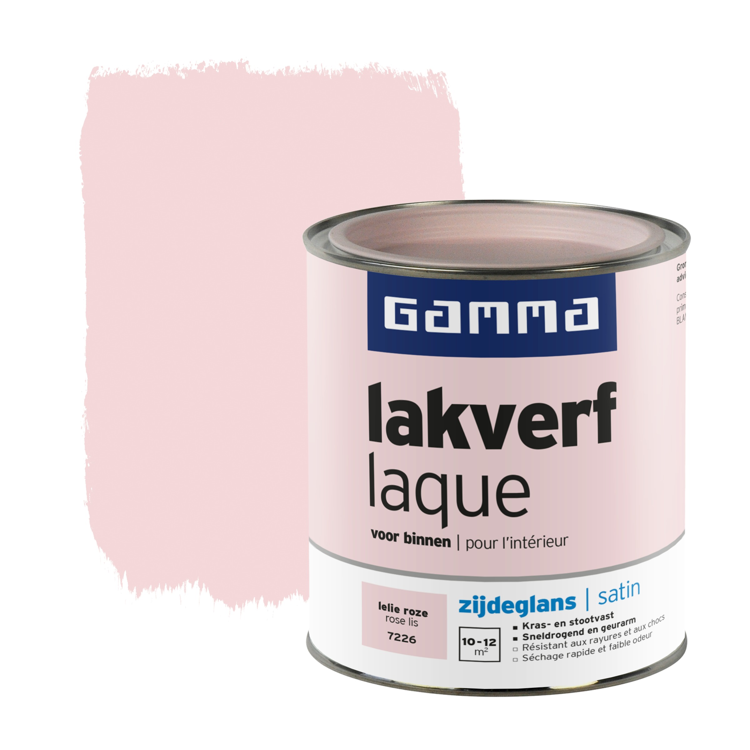 Gamma Lakverf Voor Binnen Lelie Roze Zijdeglans 750 Ml gamma kopen in de aanbieding