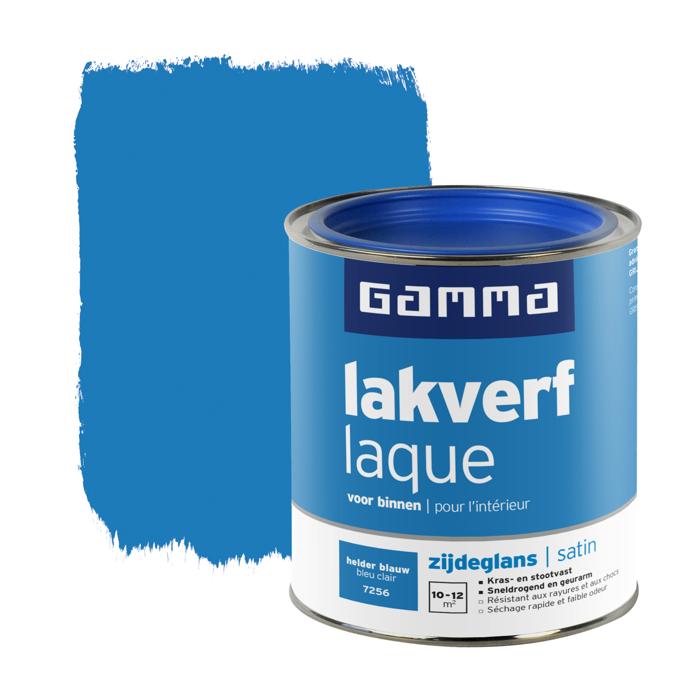 Gamma Lakverf Voor Binnen Helder Blauw Zijdeglans 750 Ml gamma kopen in de aanbieding