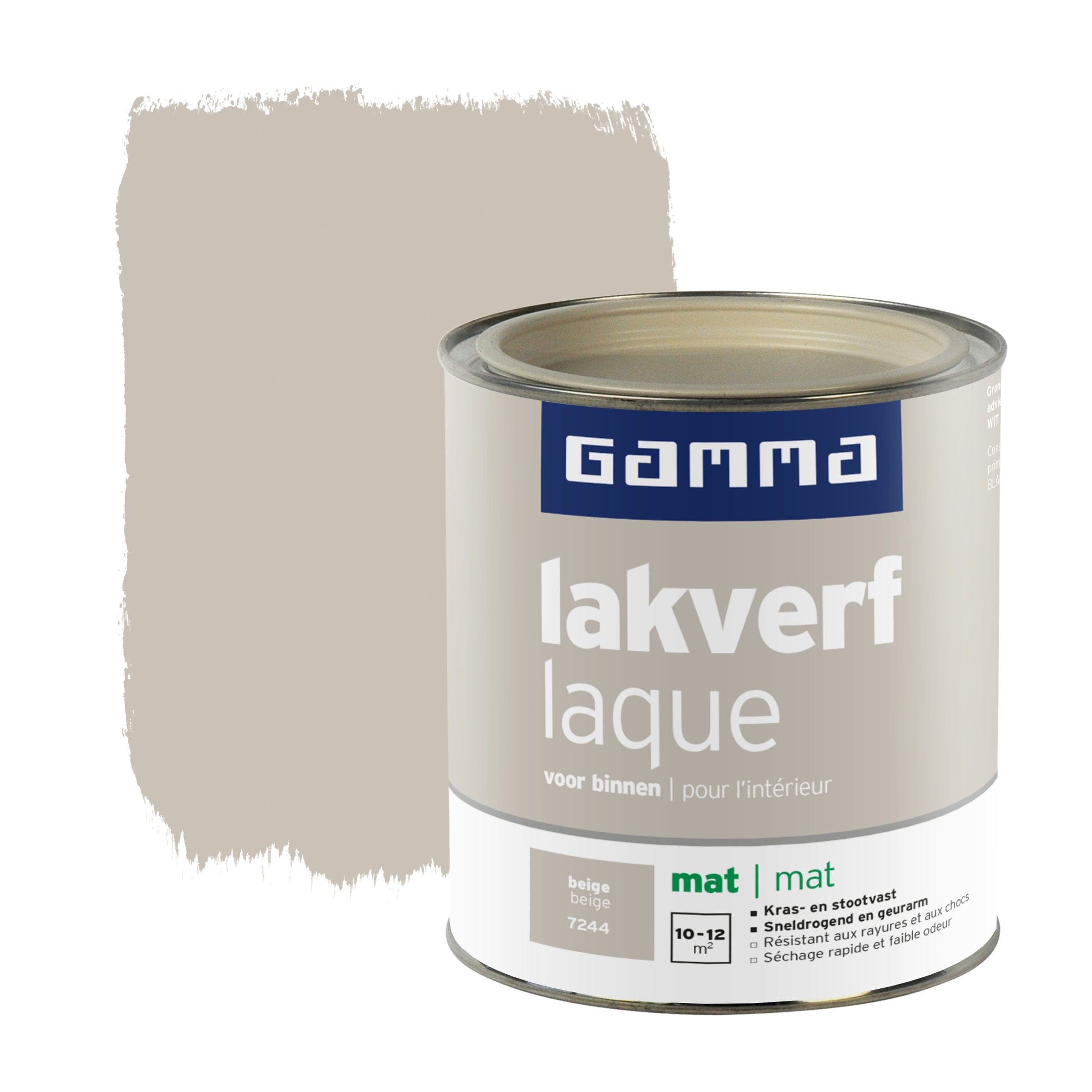 Gamma Lakverf Voor Binnen Beige Mat 750 Ml gamma kopen in de aanbieding