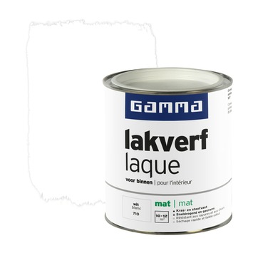 kwaad Er is een trend uitvinding GAMMA | GAMMA lakverf voor binnen wit mat 750 ml kopen? 