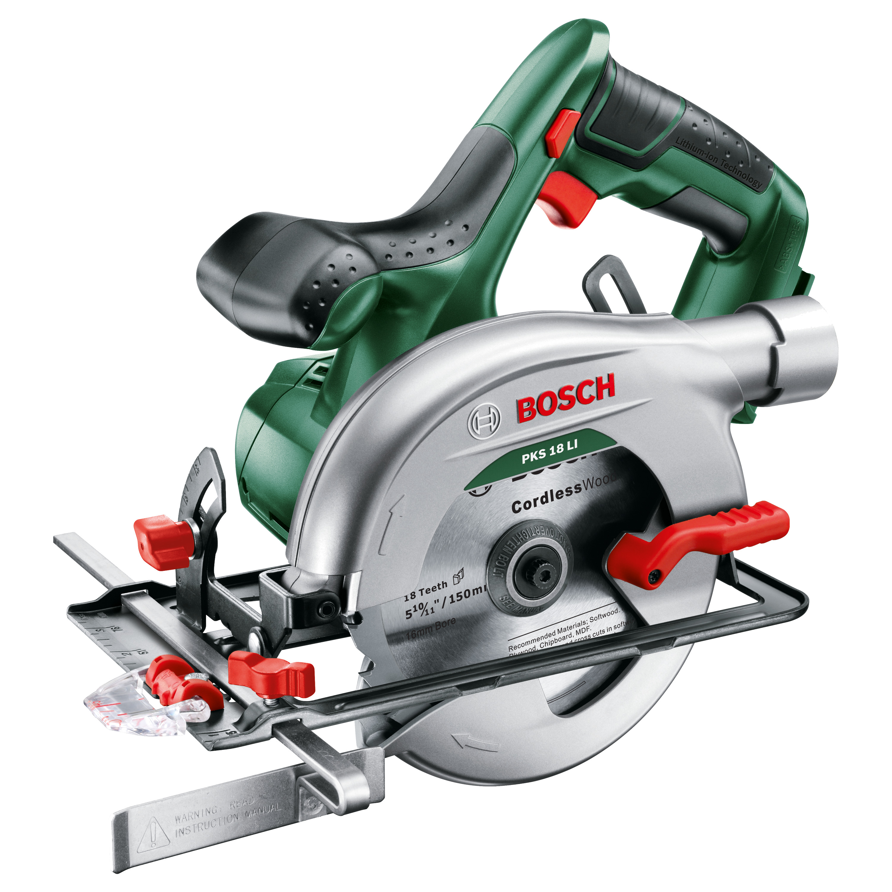 Bosch cirkelzaag PKS18 LI 18 volt (zo...