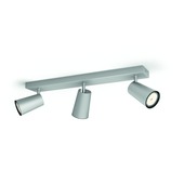 Philips Paisley triobalk 3x GU10 exclusief lampen max. 3X5,5W aluminium