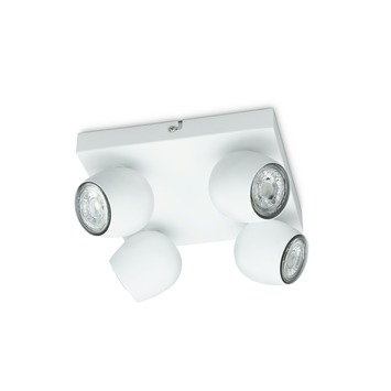 Opbouwspot Bola GU10 LED 4X3W 250LM WIT kopen? Plafondlampen