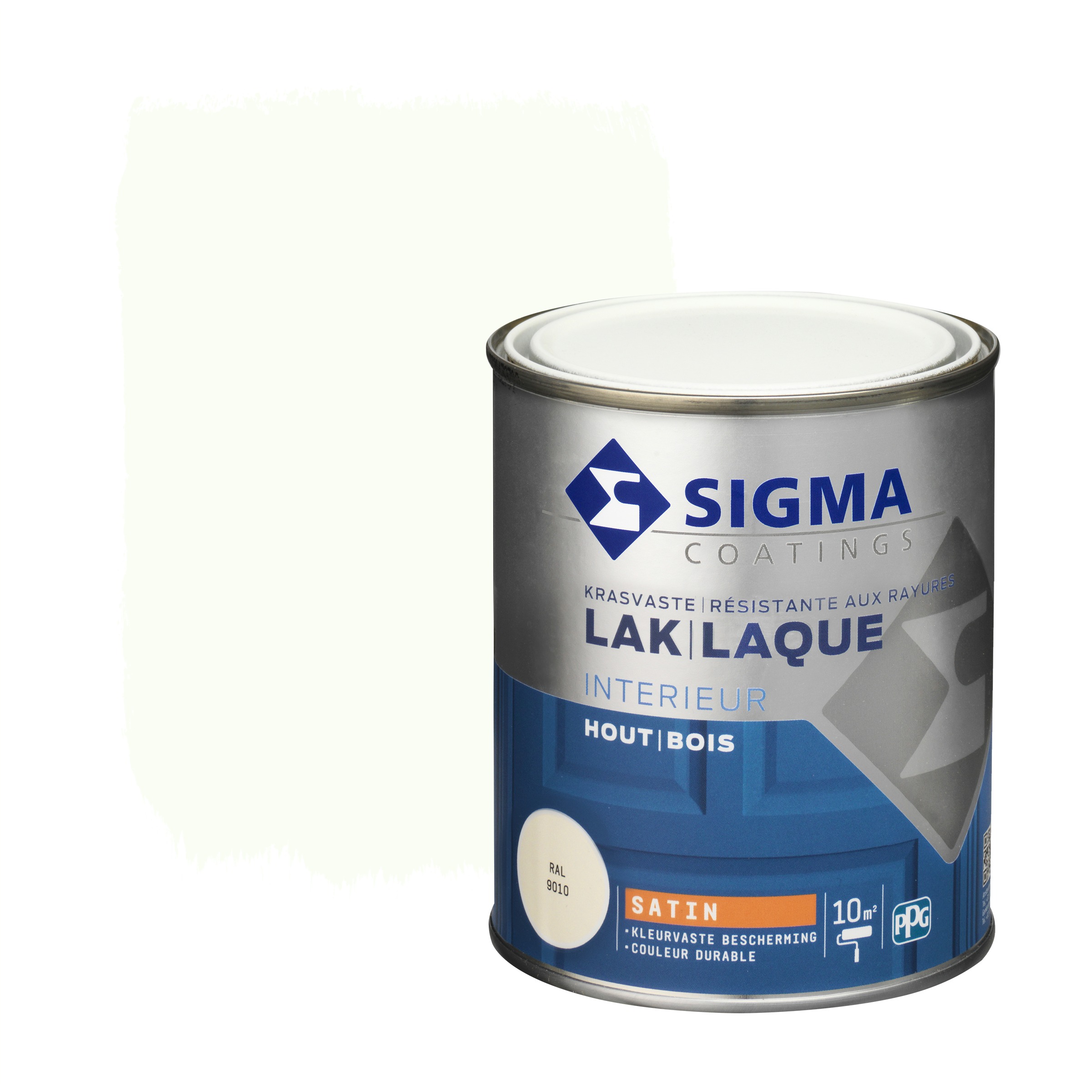 Sigma Lak Interieur 9010 Zuiverwit Zijdeglans 750 Ml sigma kopen in de aanbieding