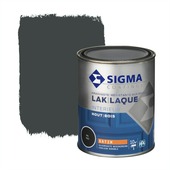 Sigma lak interieur 7021 zwart grijs zijdeglans 750 ml