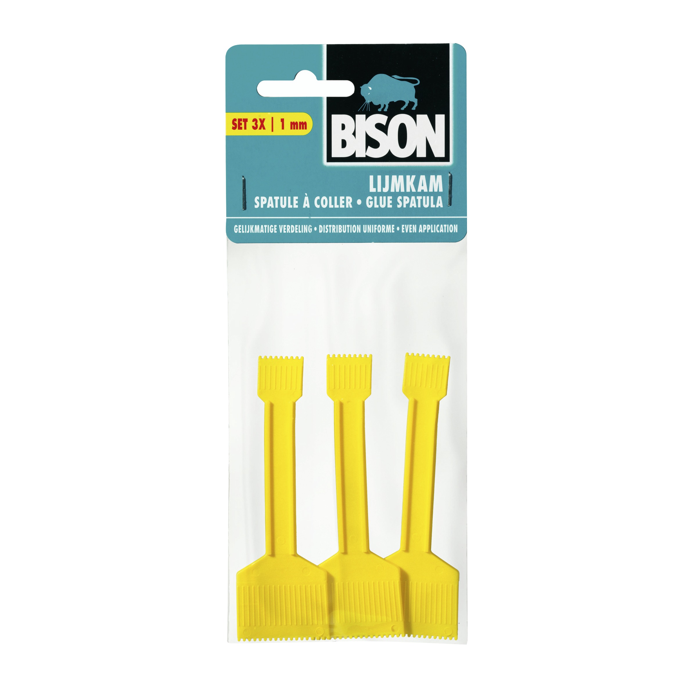 Bison Lijmkam 1 Mm 3 Stuks bison kopen in de aanbieding