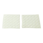 HANDSON Geluidsdempers transparant 7,5 mm 50 stuks