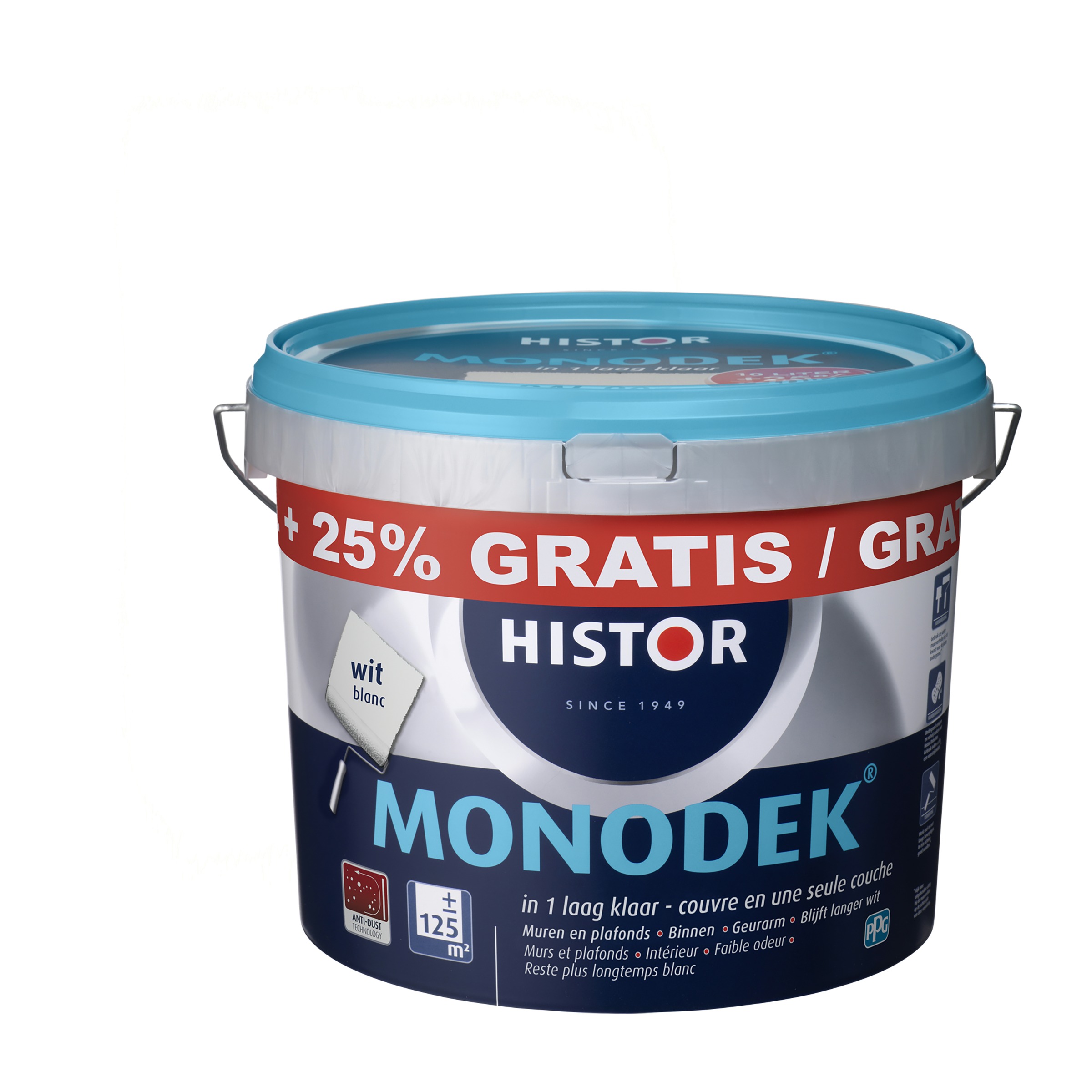 Histor Monodek Latex Wit 10 Liter 25 histor kopen in de aanbieding