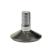 Duraline stelschroef voor meubelpoot chroom 4 stuks