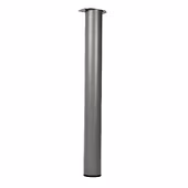 Duraline tafelpoot rond zilvergrijs Ø76 mm 72 cm