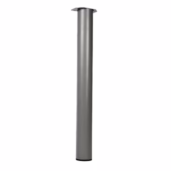 Duraline tafelpoot rond zilvergrijs Ø76 mm 72 cm