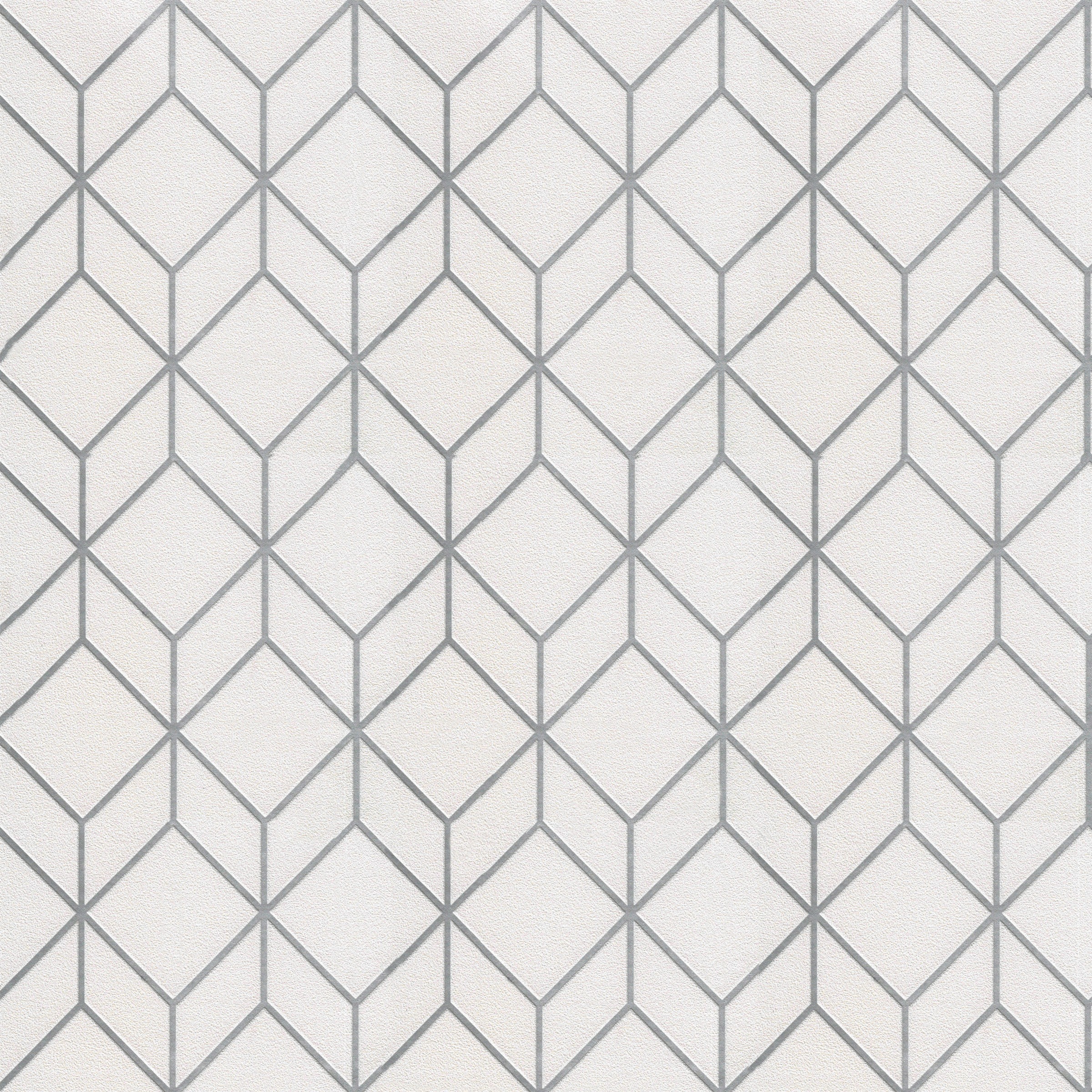 Superfresco Easy Vliesbehang Myrtle Wit Zilver 104121 superfresco easy kopen in de aanbieding