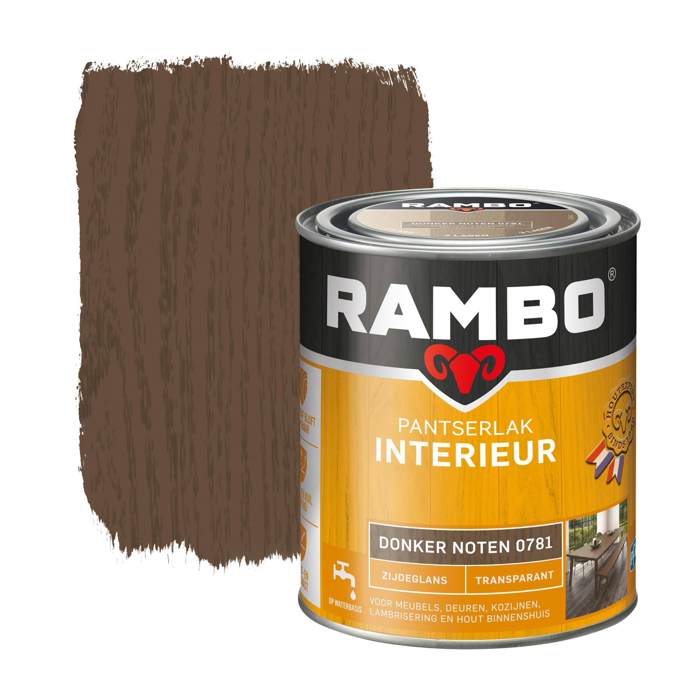 Rambo Pantserlak Interieur Transparant Zijdeglans Donker Noten 750 Ml rambo kopen in de aanbieding