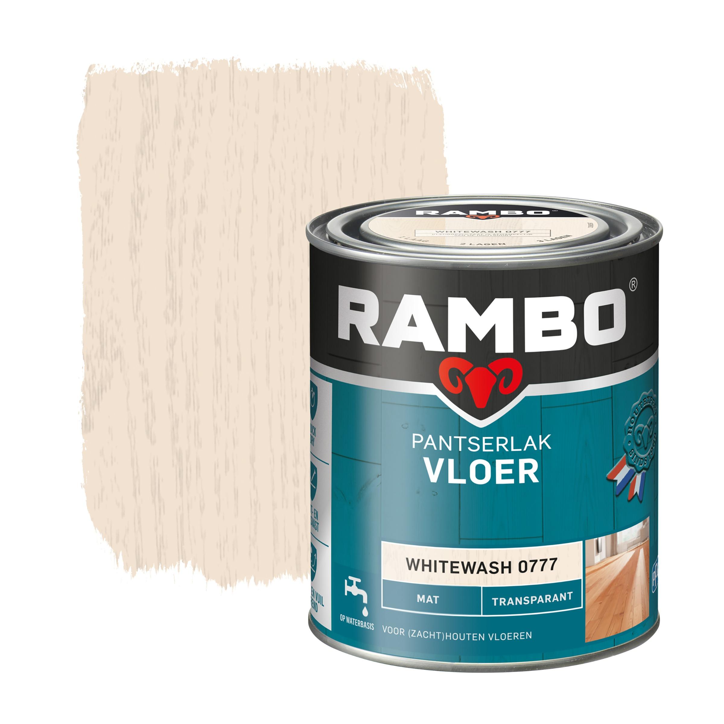Rambo Pantserlak Vloer Transparant Mat Whitewash 750 Ml rambo kopen in de aanbieding