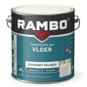 Rambo Pantserlak vloer acryl zijdeglans dekkend RAL 9010 zuiverwit 2,5 liter