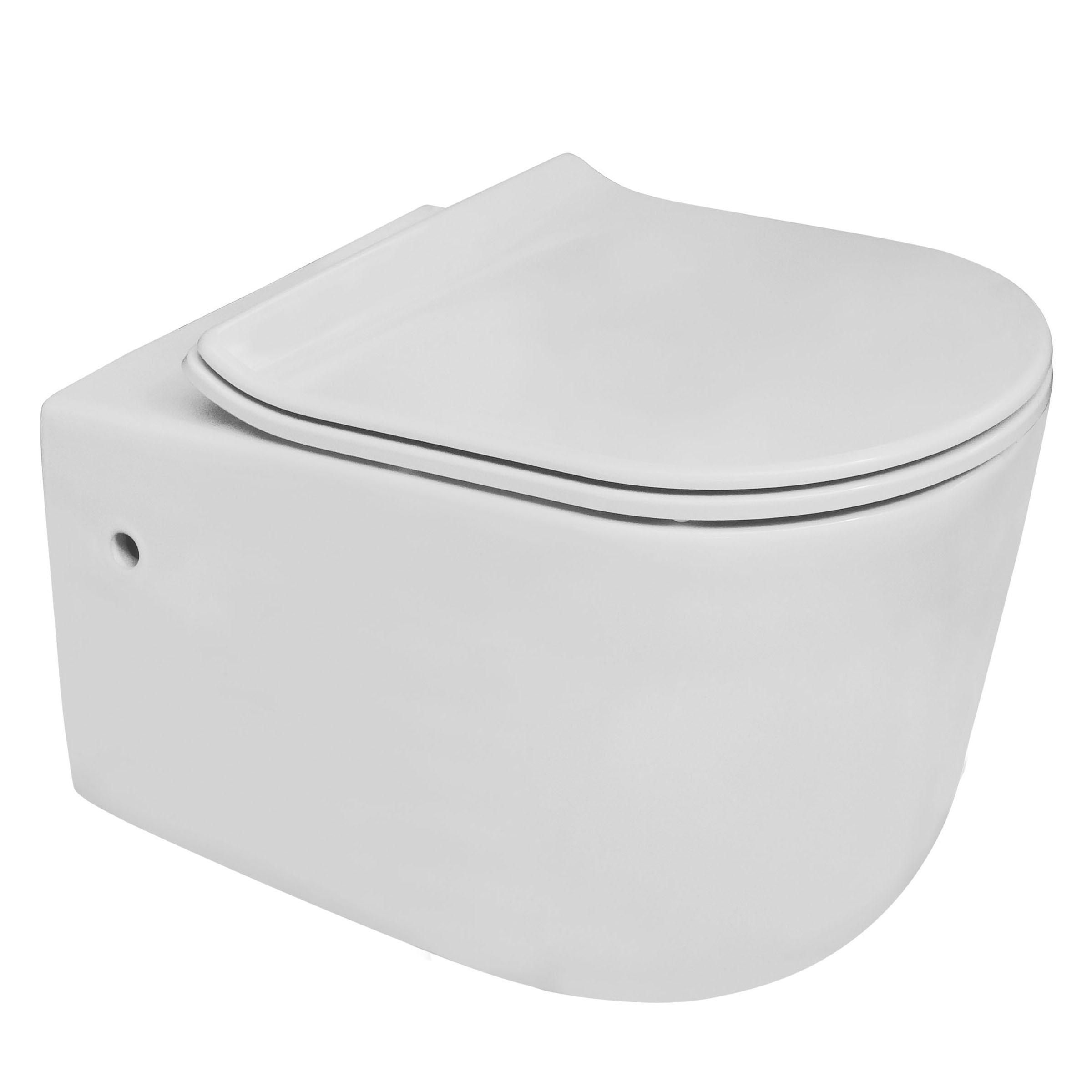 Van Marcke Go Wandcloset Pureflow Zonder Spoelrand Met Softclose Wc Bril Wit van marcke go kopen in de aanbieding