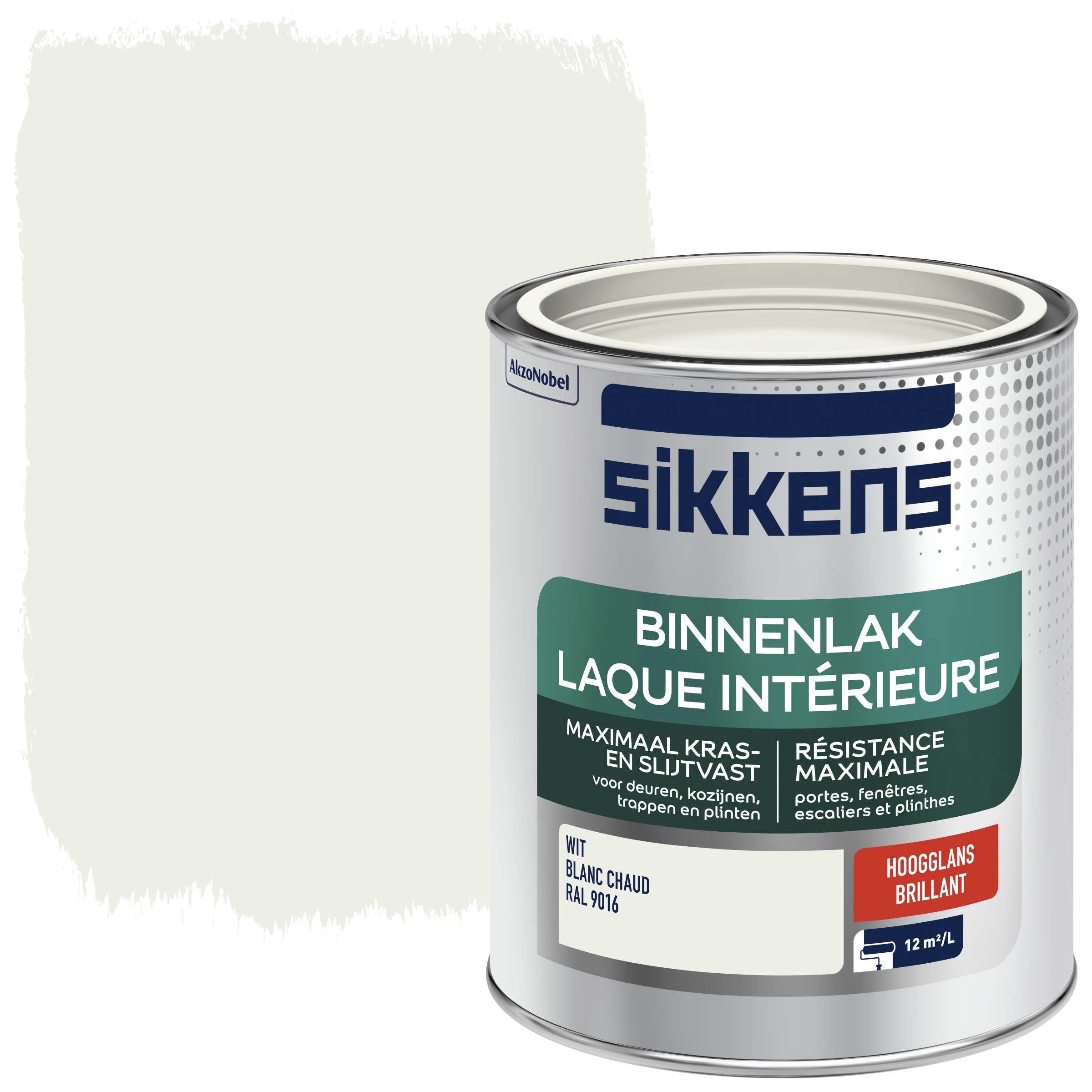 Sikkens Binnenlak Ral 9016 Hoogglans 750 Ml sikkens kopen in de aanbieding