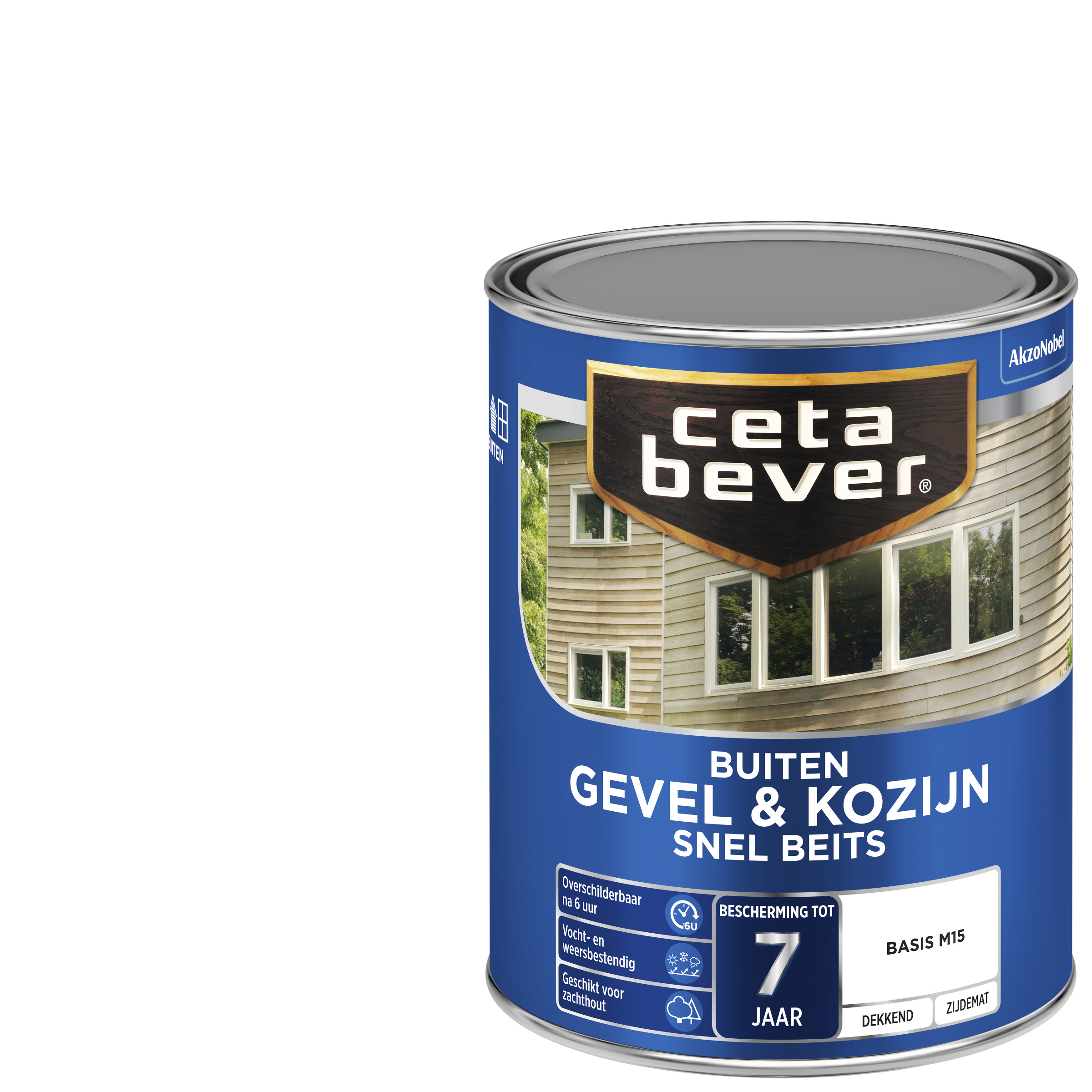 Cetabever Gevel Kozijn Snel Beits Transparant Base M15 Zijdemat 1 Liter cetabever kopen in de aanbieding