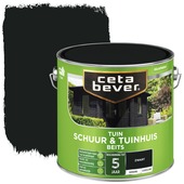 CetaBever Tuinbeits Schuur & Tuinhuis zijdeglans dekkend zwart 2,5 liter