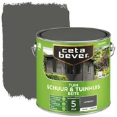 CetaBever Tuinbeits Schuur & Tuinhuis dekkend antraciet 2,5 L