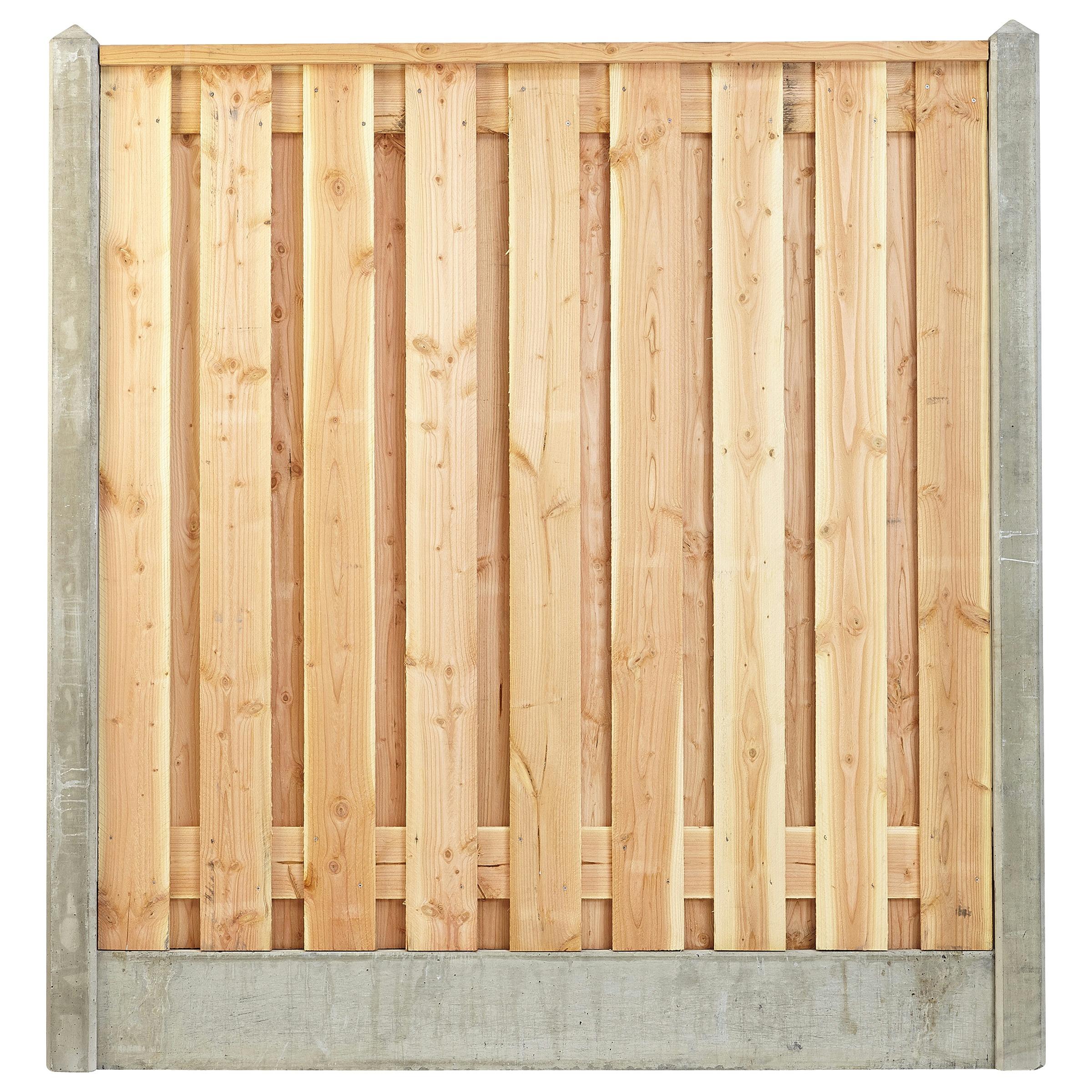 Houtbetonschutting Compleet Met Plaatsing Lengte 115 Tm 12 Meter huismerk kopen in de aanbieding