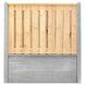 Houtbetonschutting compleet met gratis plaatsing, lengte 11,5 t/m 12 meter