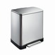 EKO Pedaalemmer E-Cube RVS 10+9 Liter