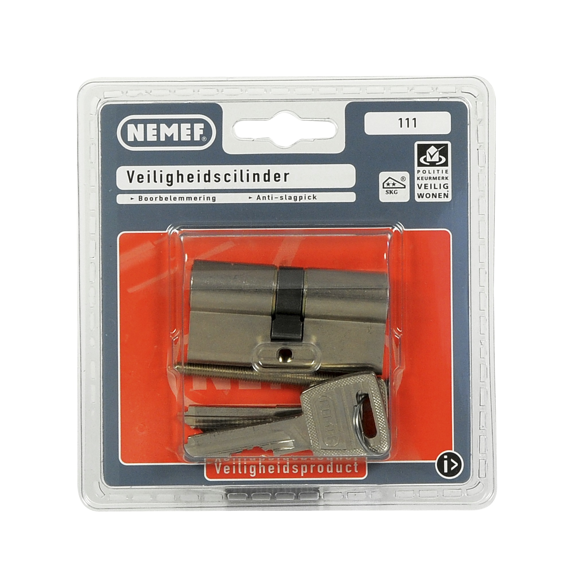 Nemef Veiligheidscilinder Skg 1119 Nikkel nemef kopen in de aanbieding